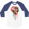black power 3/4 Sleeve Shirt