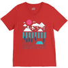 camp line V-Neck Tee