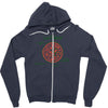 pizza math Zipper Hoodie