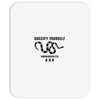 Guccify Yourself White Black Mousepad