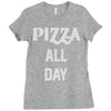 pizza all day Ladies Fitted T-Shirt