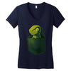 pocket raptor Women's V-Neck T-Shirt