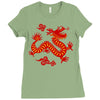 Chinese New Year Symbol Ladies Fitted T-Shirt