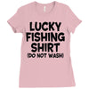 luck fishing Ladies Fitted T-Shirt