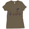 my heart beats for parrots Ladies Fitted T-Shirt