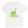 vegan dinosaur best trending V-Neck Tee