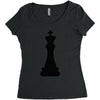 Chess King and Pawn Women's Triblend Scoop T-shirt