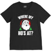 where my ho's at   christmas santa V-Neck Tee