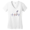 my heart beats for parrots Women's V-Neck T-Shirt