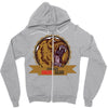 danger angry bear Zipper Hoodie