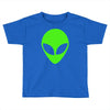 uomo alieno ufo stampa verde fluo divertente mitiche Toddler T-shirt