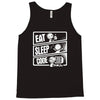 v3 eat sleep code Tank Top