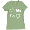 me you facebook Ladies Fitted T-Shirt