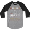 santa libra christmas ugly t shirts 3/4 Sleeve Shirt