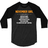 November Girl Hated By Many 3/4 Sleeve Shirt