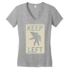 keep left shark Women's V-Neck T-Shirt