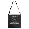 Maxwell EMR...And God Said Adjustable Strap Totes