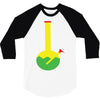 rasta bong water pipe slide insert stem filtered 3/4 Sleeve Shirt