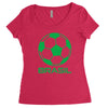 brasil sport soccer ball fun Women's Triblend Scoop T-shirt