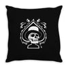 totenkopf zylinder skull pik poker ace topper bike mc rock metal Throw Pillow