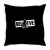 believe big foot sasquatch bigfoot Throw Pillow