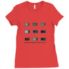 WE DON'T BELIEVE WHAT'S ON TV Ladies Fitted T-Shirt