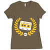 cassette taps Ladies Fitted T-Shirt