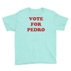 vote for pedro film retro napoleon classic sticker transfer iron on Youth Tee