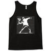 with banksy flower bomb print Tank Top