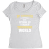 my daughter is the world's best special ed teacher. cool gift for mom Women's Triblend Scoop T-shirt