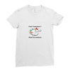 Paint Somerhing it Might Be Wordless Ladies Fitted T-Shirt