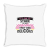 it' ok to stare at my cupcakes they are delicious Throw Pillow