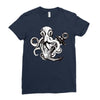 pirate octopus Ladies Fitted T-Shirt