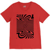 optical illusion V-Neck Tee