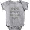 naps every day girls Baby Onesie