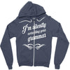 i'm silently correcting your grammar Zipper Hoodie