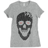 skull triangle Ladies Fitted T-Shirt