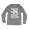 save the chubby unicorns (2) Long Sleeve Shirts
