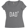 dad of 3 Women's Triblend Scoop T-shirt