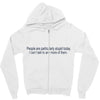 dumb people Zipper Hoodie
