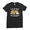 dreamer bear Ladies Fitted T-Shirt