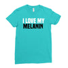 i love my melanin Ladies Fitted T-Shirt
