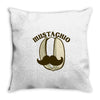 mustachio Throw Pillow