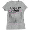 August Girl Facts Leo Ladies Fitted T-Shirt