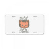 my cat is on the internet License Plate