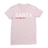 santa i'm a big fun Ladies Fitted T-Shirt