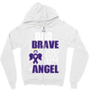 my dad was so brave god made him an angel Zipper Hoodie