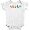 funny retro space invaders 'class of 1978' Baby Onesie