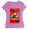vintage tt race poster, ideal gift or birthday present Women's Triblend Scoop T-shirt