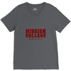 mission college maroon V-Neck Tee